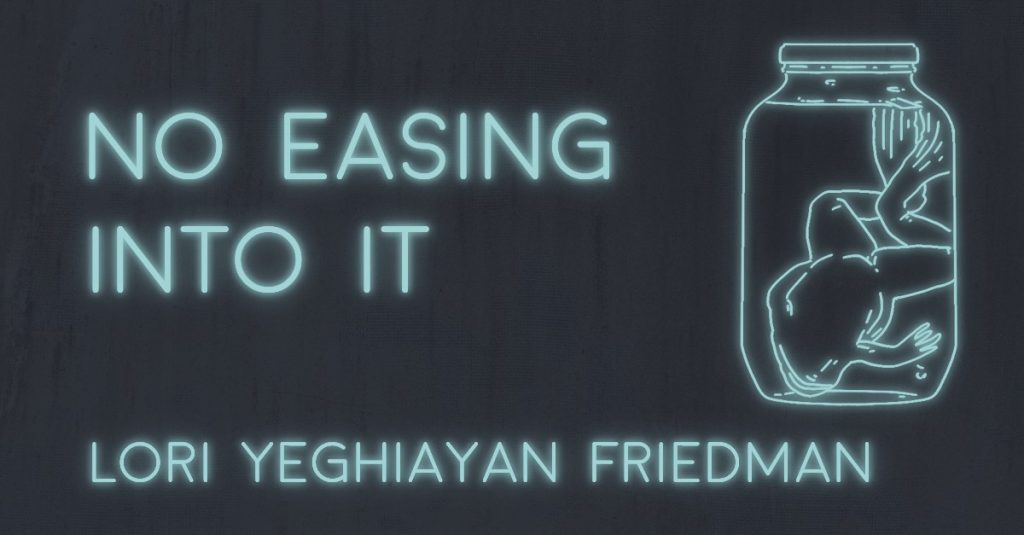 NO EASING INTO IT by Lori Yeghiayan Friedman