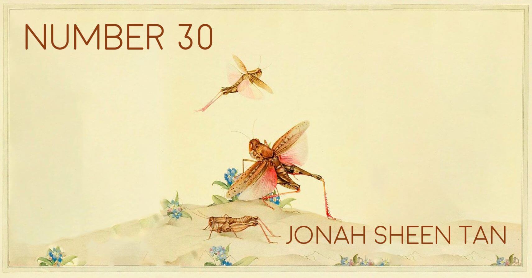 NUMBER 30 by Jonah Sheen Tan
