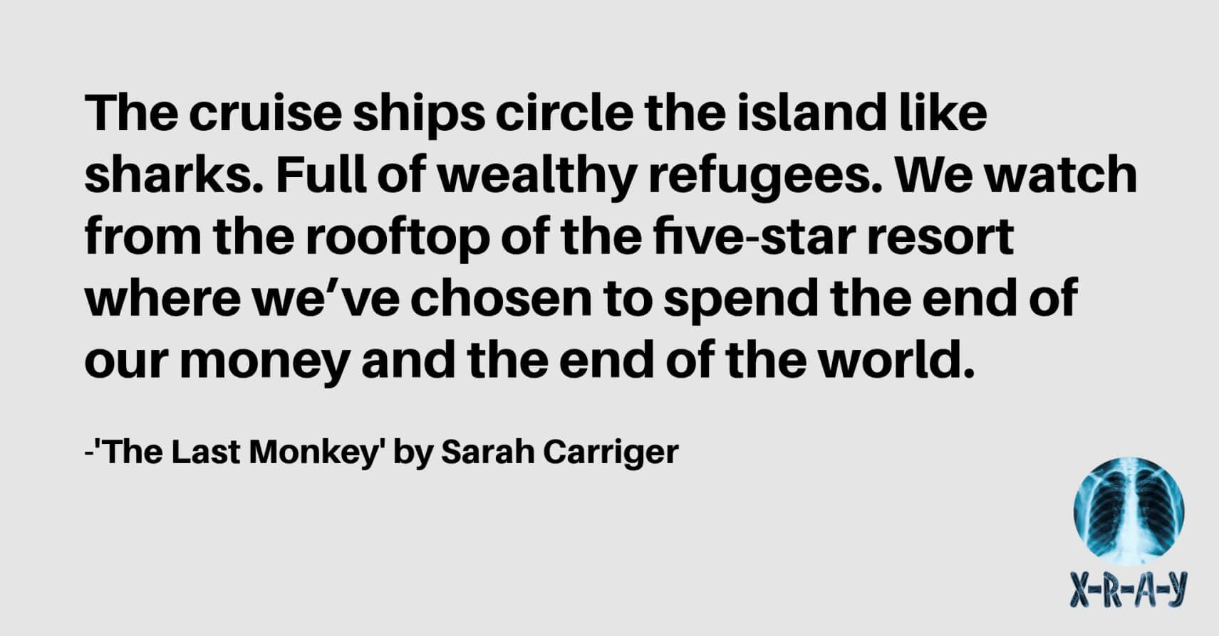 THE LAST MONKEY by Sarah Carriger