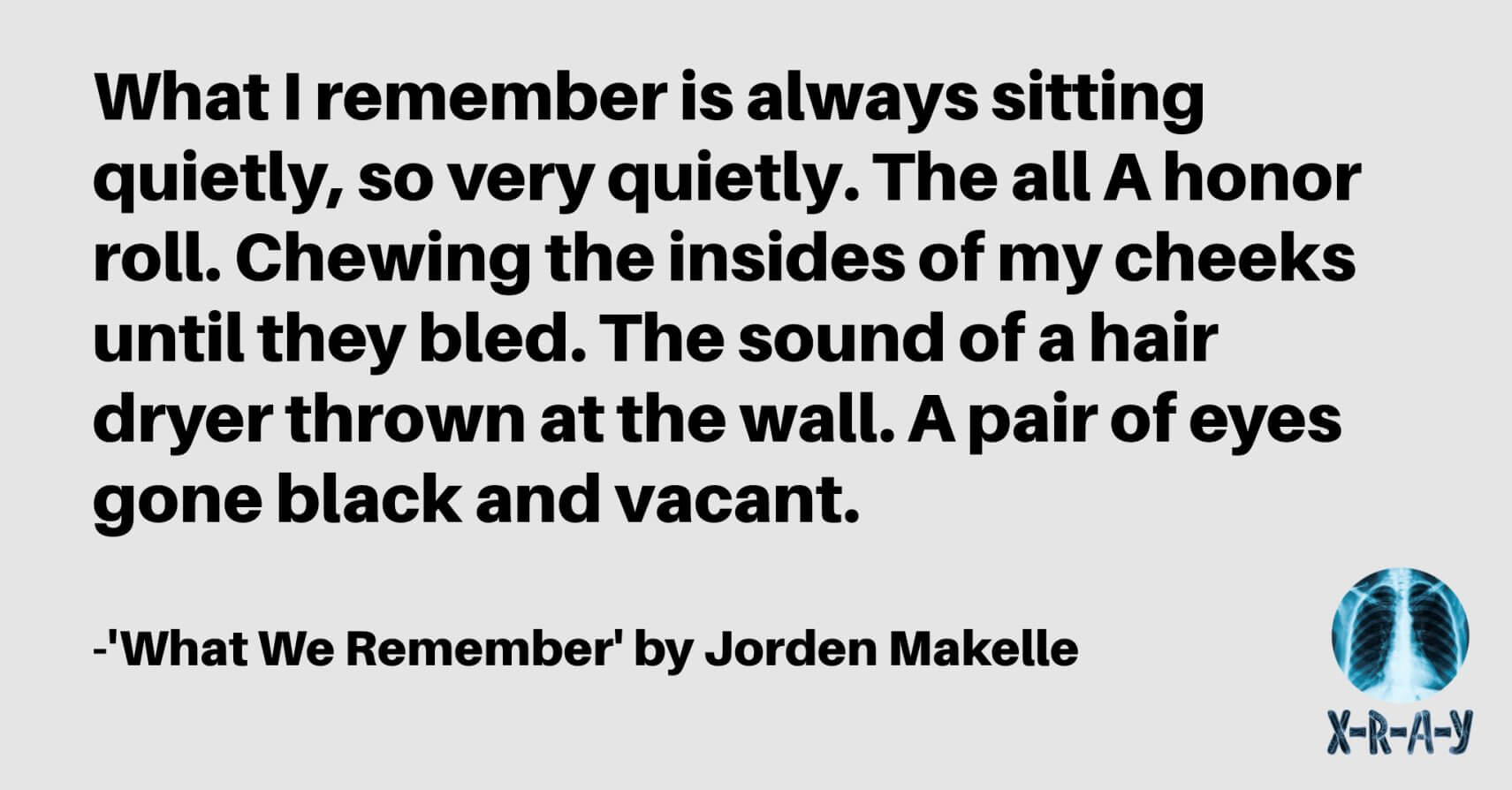 WHAT WE REMEMBER by Jorden Makelle