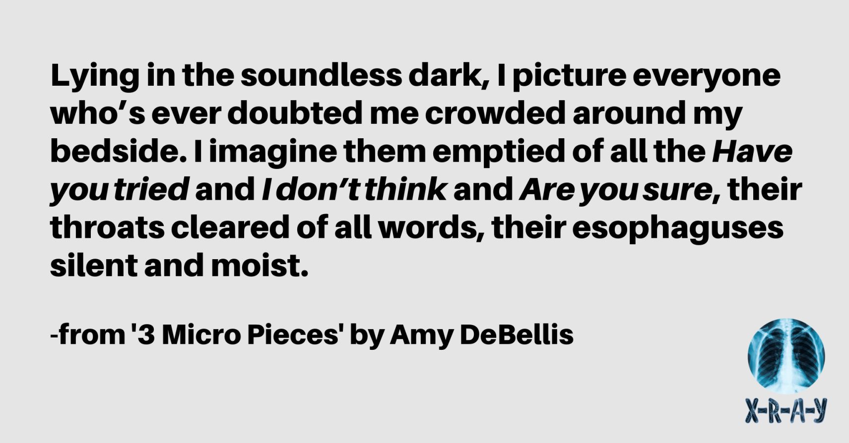 3 MICRO PIECES by Amy DeBellis