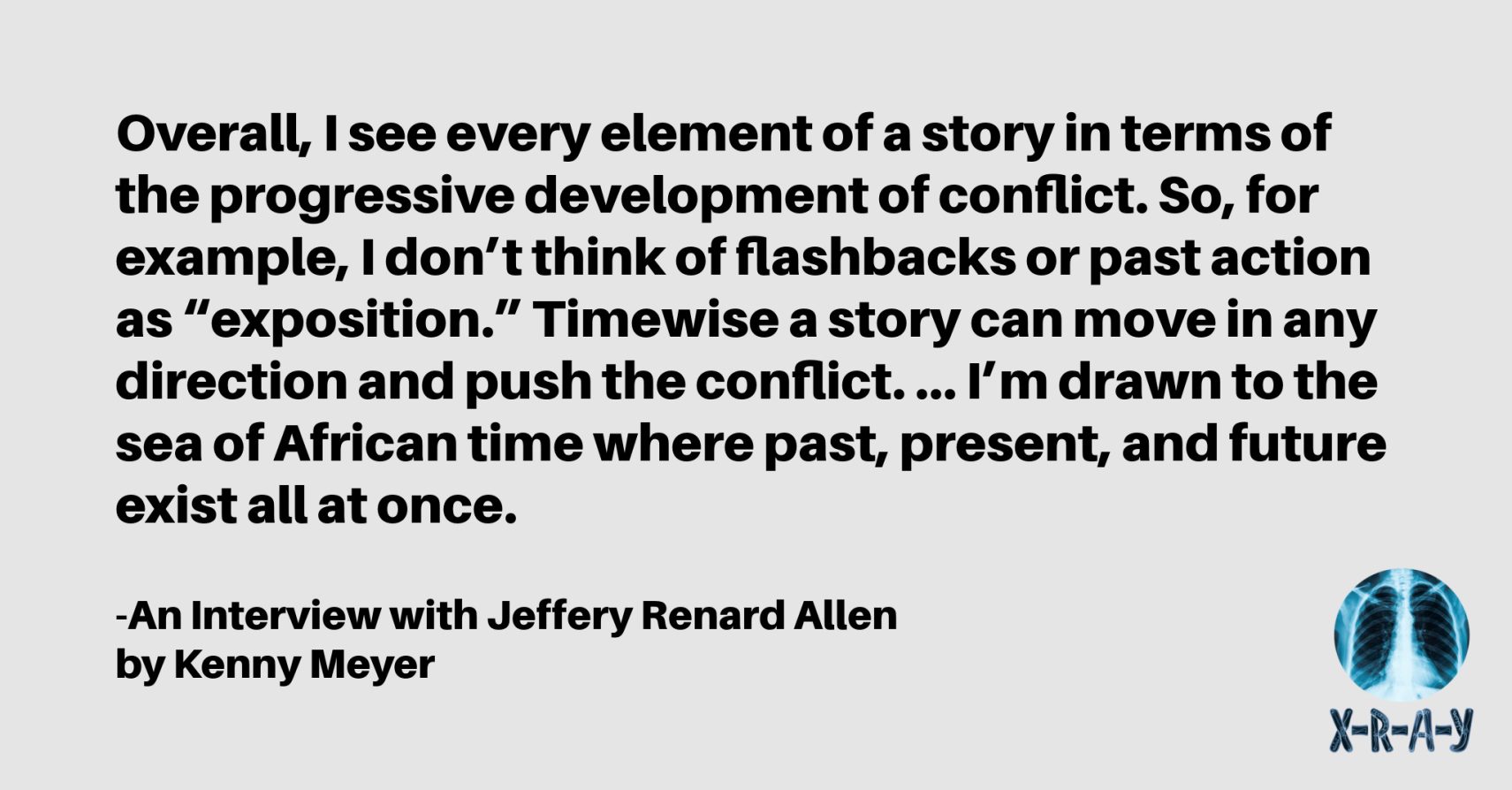 An Interview with Jeffery Renard Allen by Kenny Meyer