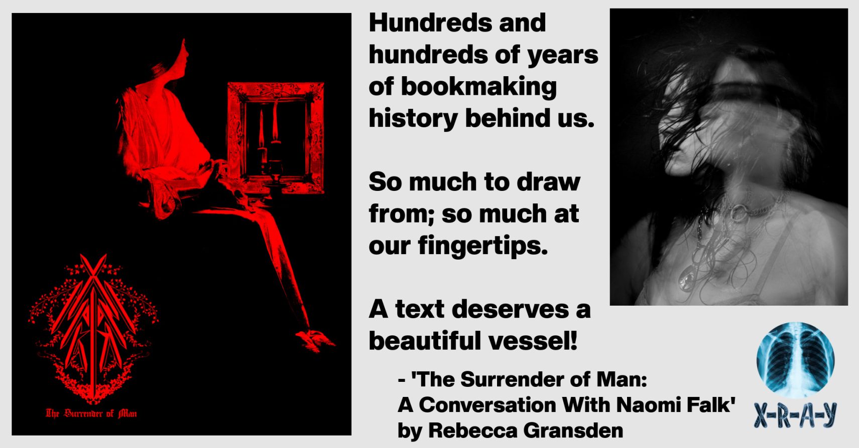 THE SURRENDER OF MAN: A CONVERSATION WITH NAOMI FALK by Rebecca Gransden