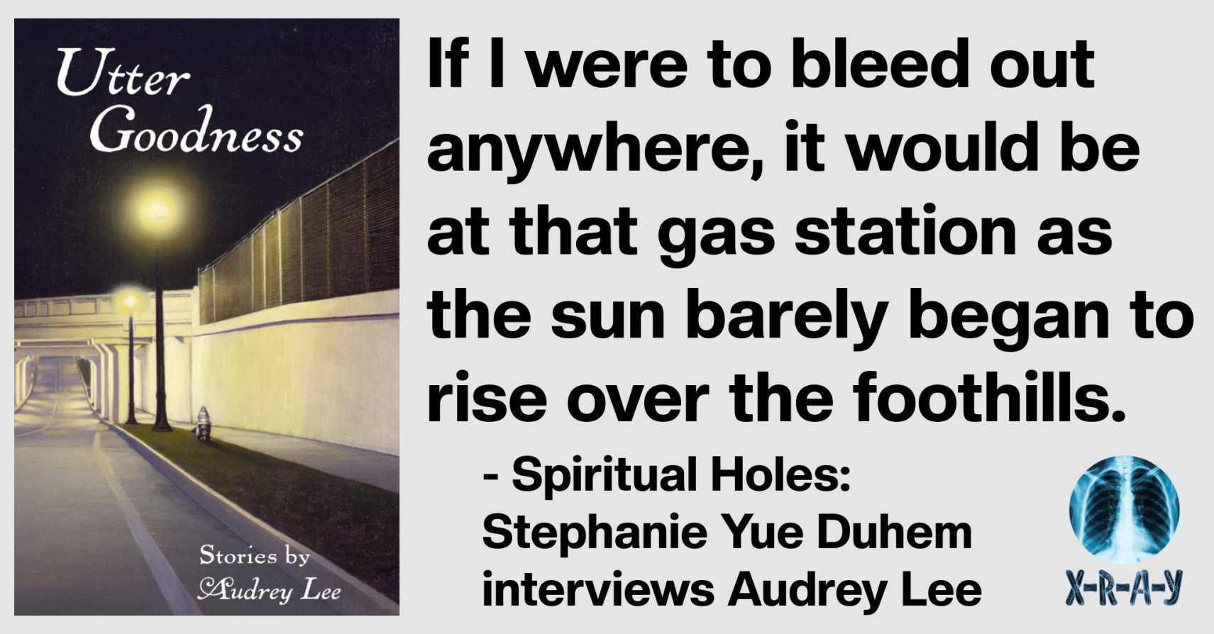 Spiritual Holes: Stephanie Yue Duhem interviews Audrey Lee Spiritual Holes: Stephanie Yue Duhem interviews Audrey Lee